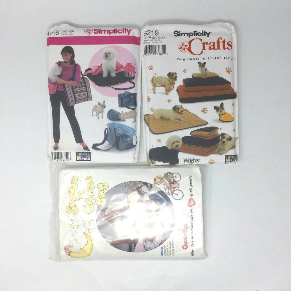 Sewing Patterns Child Sleeping Bag, Dog Coat, Blanket, Carrier